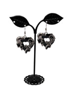 Black Heart Earrings