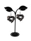 Black Heart Earrings