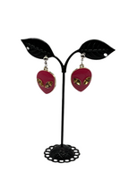 Pink Alien Earrings