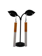 Lit Cigarette Earrings