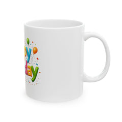 Happy Birthday Ceramic Mug -