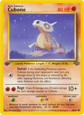 Cubone 050/64 - Jungle 1st Edition