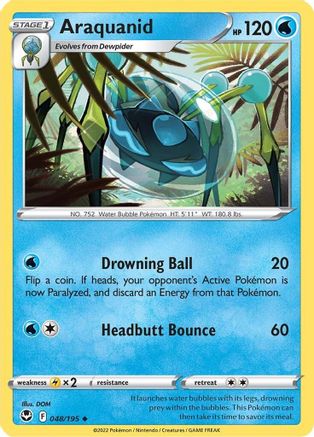Araquanid 048/195 - SWSH12 Silver Tempest Reverse Holofoil Main image
