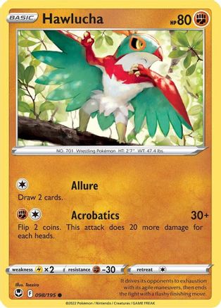 Hawlucha 098/195 - SWSH12 Silver Tempest