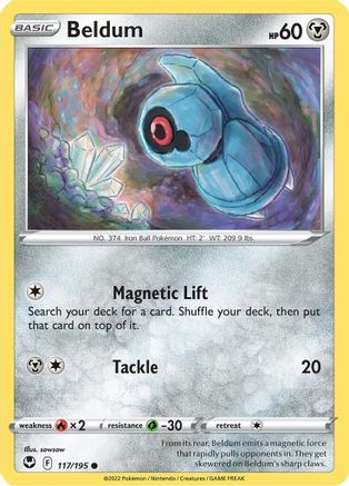 Beldum 117/195 - SWSH12 Silver Tempest Reverse Holofoil Main image