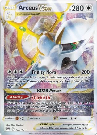 Arceus VSTAR (Metal Card) 123/172 - Miscellaneous Cards & Products Holofoil Main image