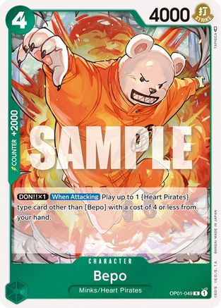 Bepo (OP01-049) - Romance Dawn Foil Main image