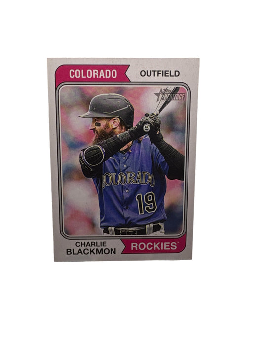 Topps Heritage Charlie Blackmon