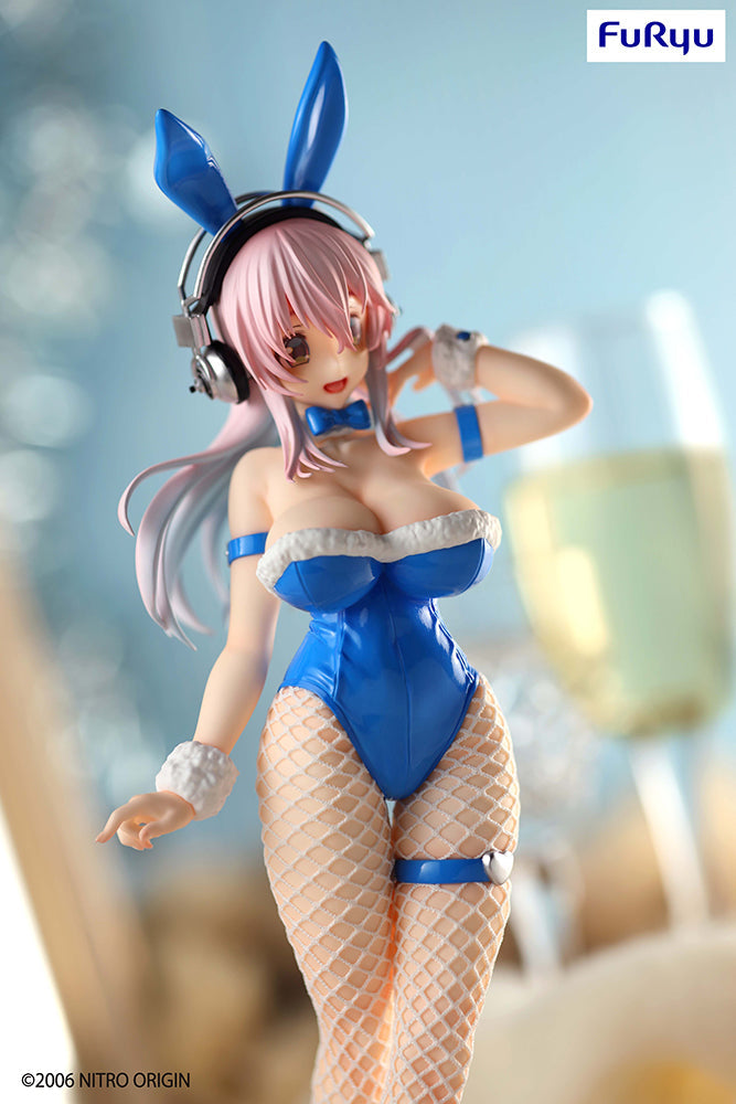 Super Sonico - Super Sonico BiCute Bunnies Figure (Blue Rabbit Ver.) - Collectors World Toys