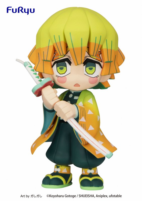 Demon Slayer (Kimetso no Yaiba) Zenitsu Agatsuma TOONIZE Figure, 4.9" Cartoon Color - Collectors World Toys