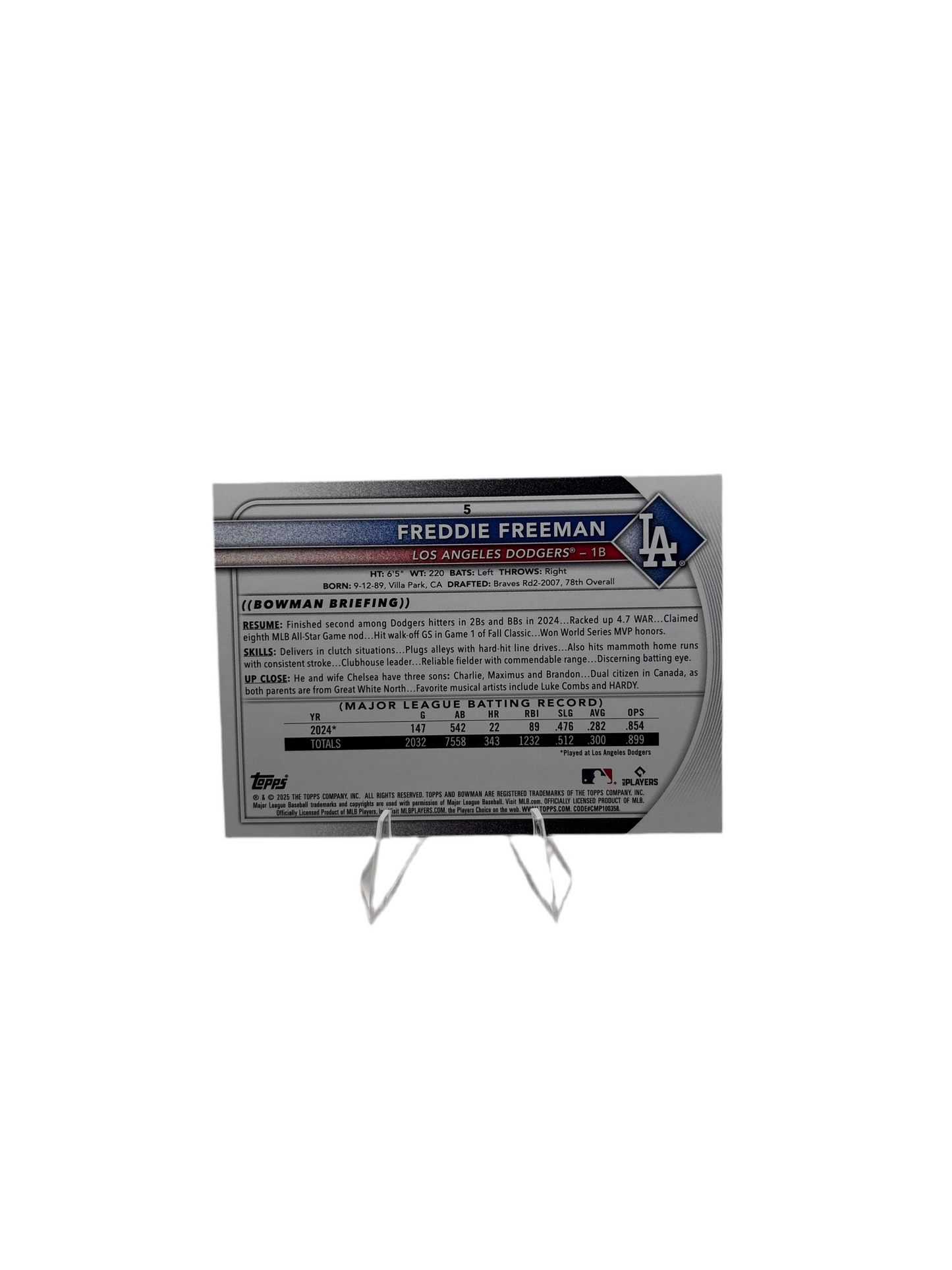 Bowman Freddie Freeman