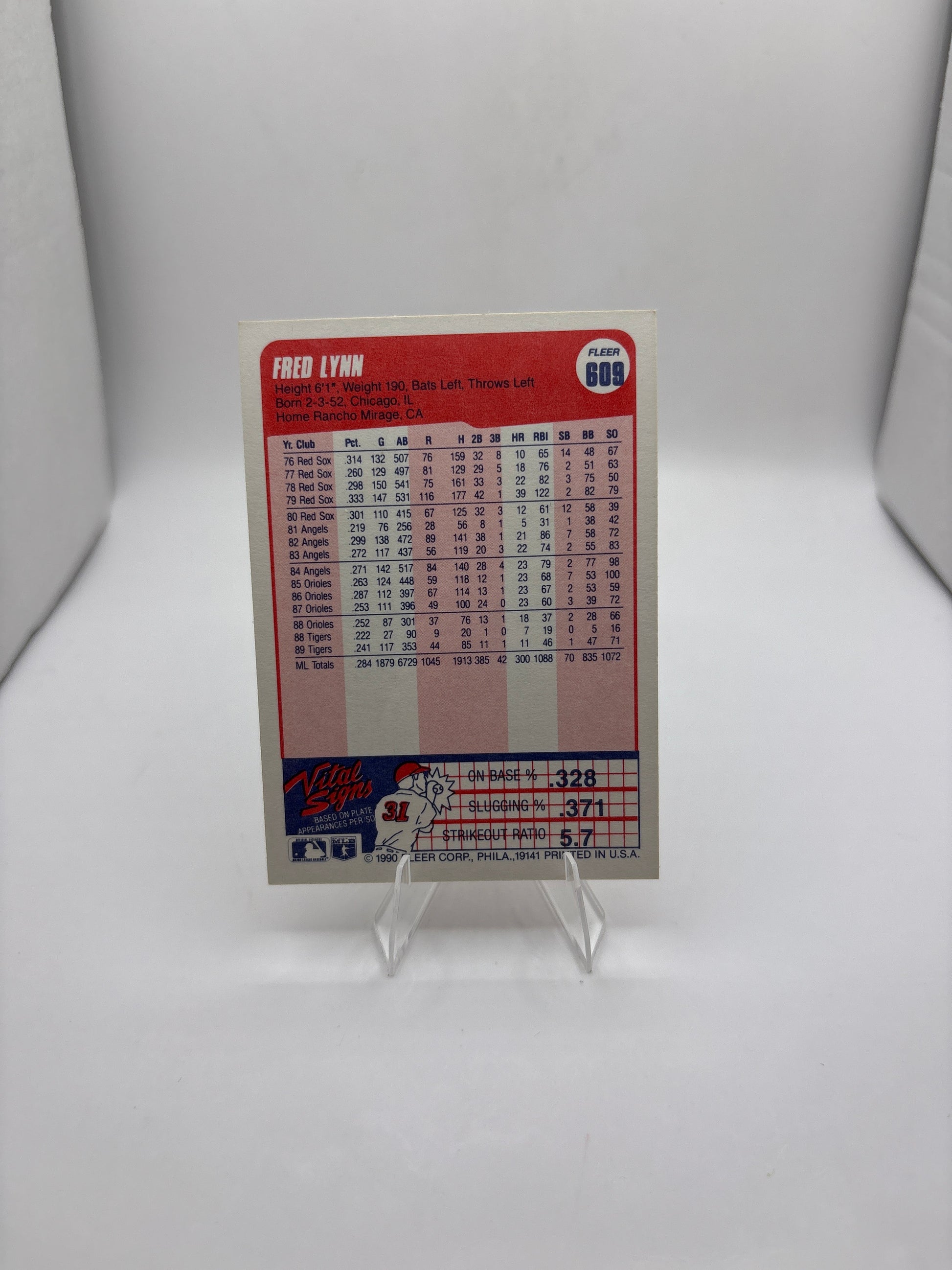 Fleer Fred Lynn