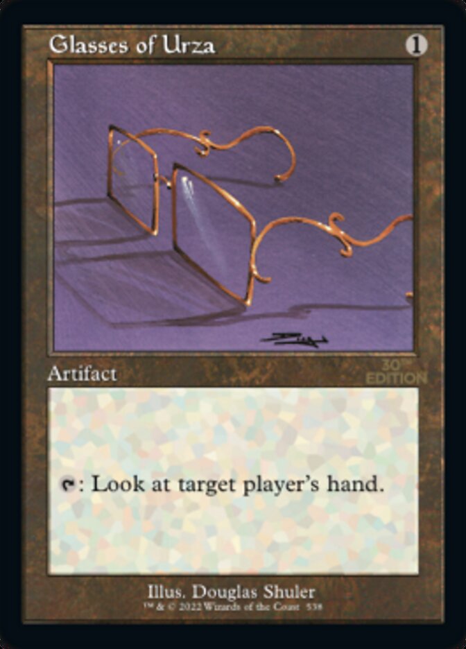 Glasses of Urza (Retro Frame) (30A-538) - 30th Anniversary Edition