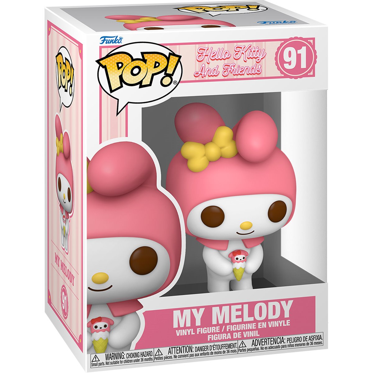 Hello Kitty and Friends My Melody with Dessert Funko Pop! Vinyl Figure #91 Secondary image