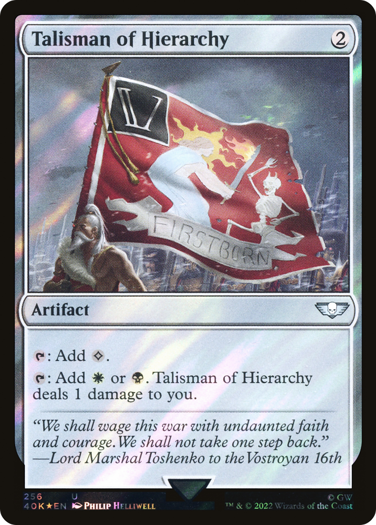 Talisman of Hierarchy (40K-256) - Warhammer 40,000 Commander Foil