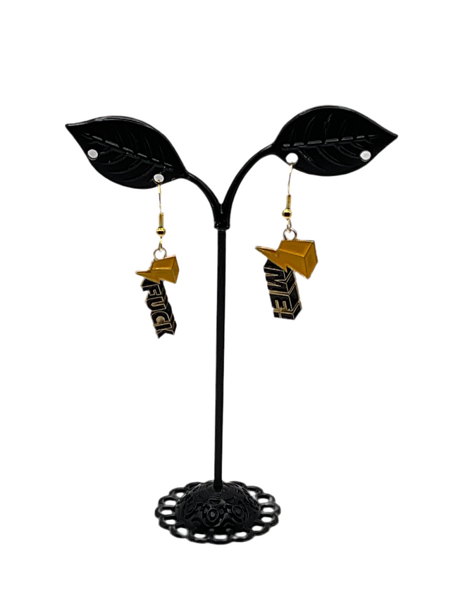 F Me earrings Hover Image