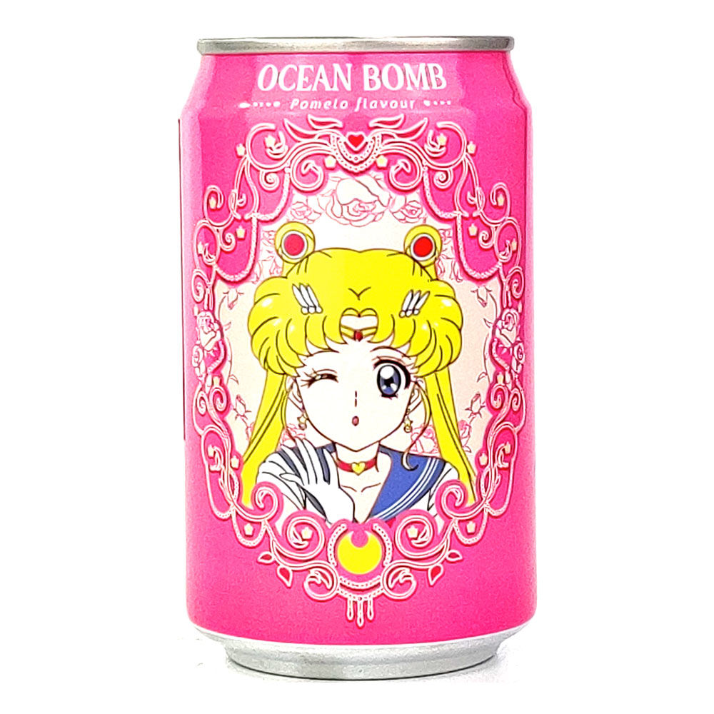Ocean Bomb Pomelo Flavor Sparkling Water Sailor Moon (1 Can) - Collectors World Toys