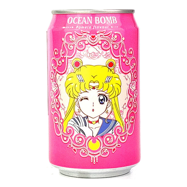 Ocean Bomb Pomelo Flavor Sparkling Water Sailor Moon (1 Can) - Collectors World Toys Hover Image