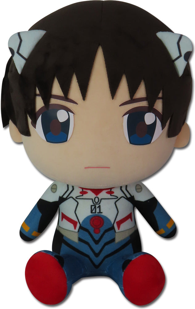 EVANGELION NEW MOVIE - SHINJI PLUG SUIT SITTING PLUSH Main image