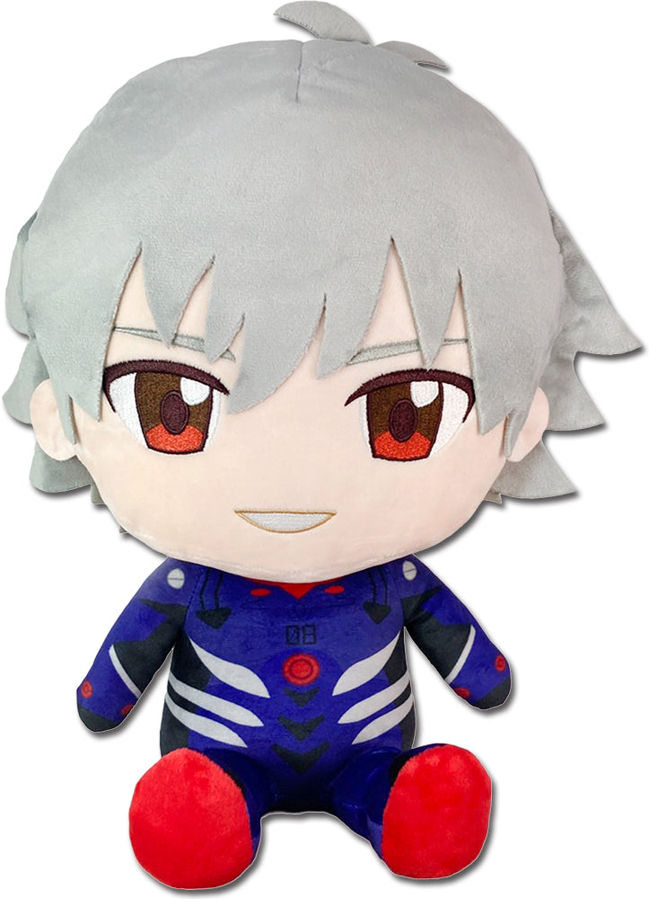 EVANGELION NEW MOVIE - KAWORU PLUG SUIT SITTING PLUSH 12" H Main image