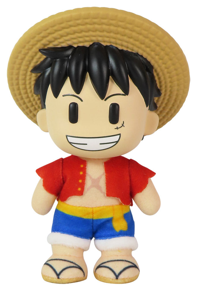 ONE PIECE - LUFFY AFTER 2 YEARS PLASTIC HEAD MOVEABLE VER PLUSH 4.5'' Main image