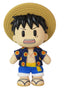 ONE PIECE - LUFFY DRESS ROZA PLASTIC HEAD MOVEABLE VER PLUSH 4.5'' - Collectors World Toys