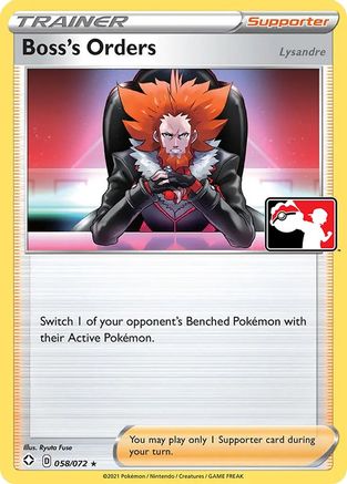 Boss's Orders 058/072 - Prize Pack Series Cards
