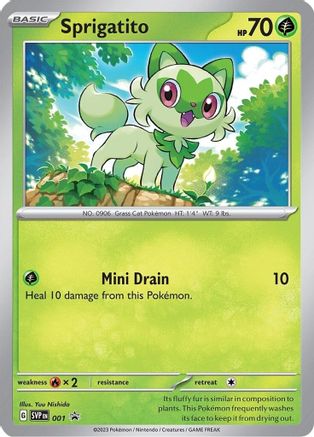 Sprigatito 001 - SV Scarlet & Violet Promo Cards Holofoil