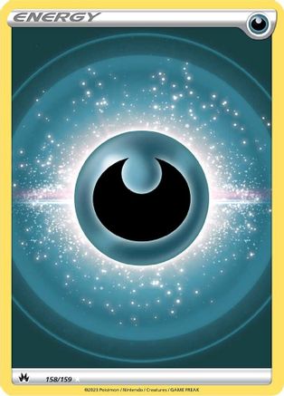Darkness Energy (Texture Full Art) 158/159 - Crown Zenith Holofoil