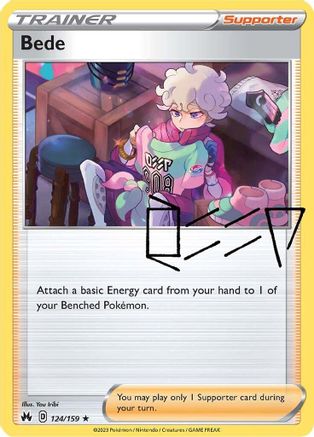 Bede 124/159 - Crown Zenith Holofoil Main image