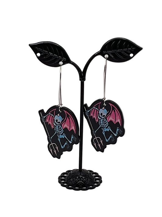 Devil Skeleton Earrings
