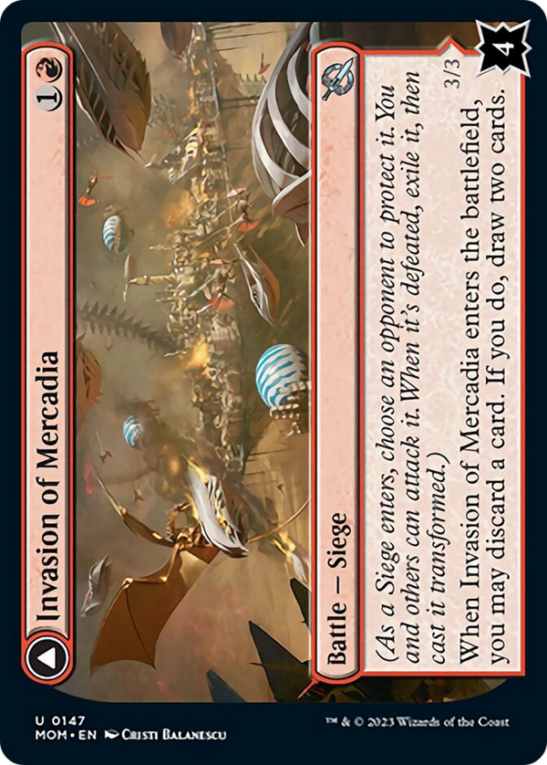 Invasion of Mercadia // Kyren Flamewright (MOM-147) - March of the Machine