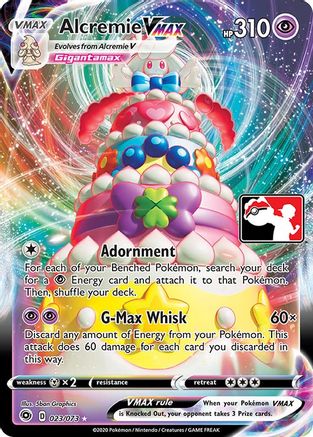 Alcremie VMAX 023 - Prize Pack Series Cards Holofoil