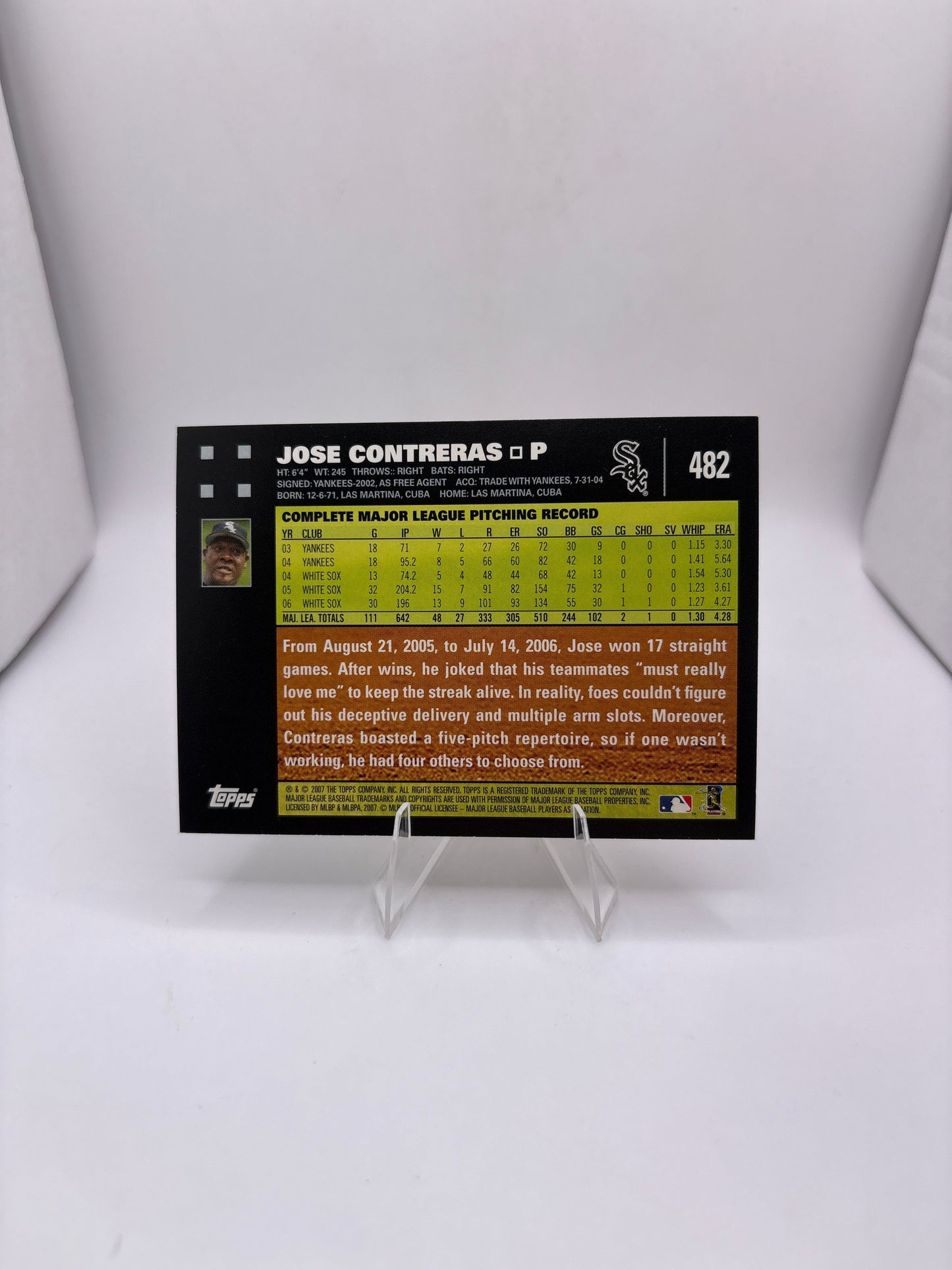 Topps Jose Contreras