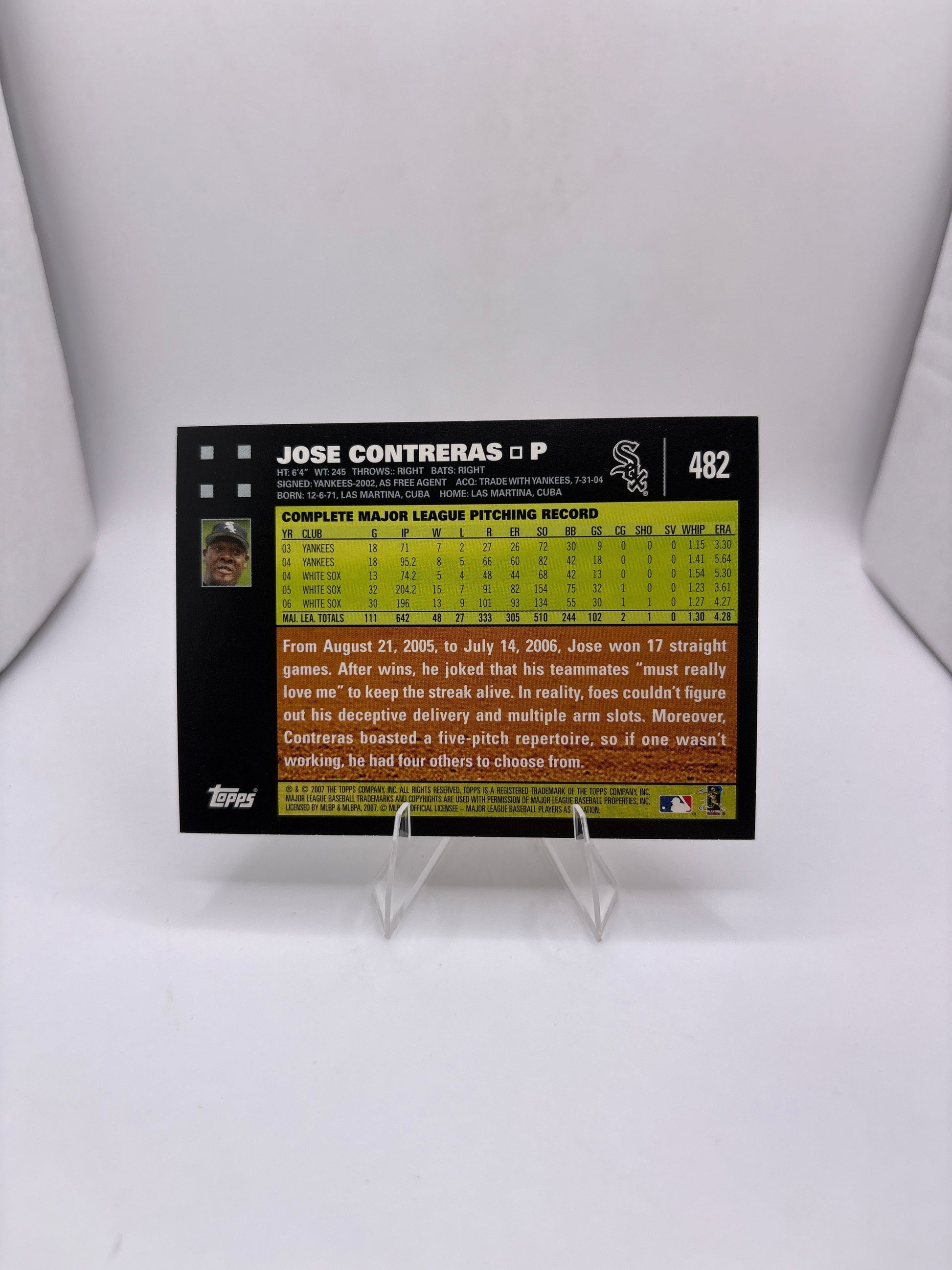 Topps Jose Contreras