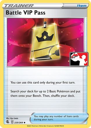 Battle VIP Pass 225/264 - Prize Pack Series Cards Main image