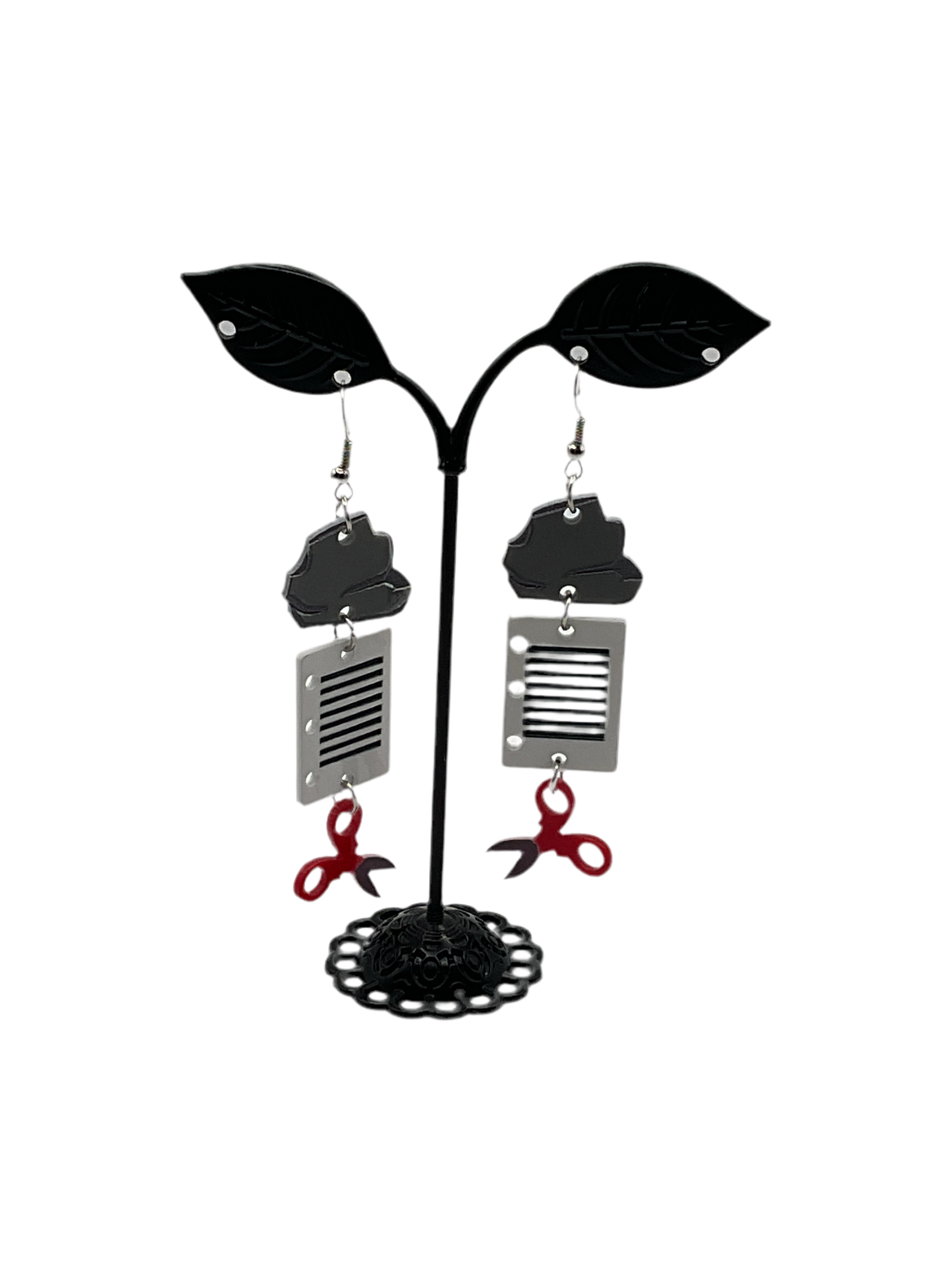 Rock Paper Scissor Earrings Main image