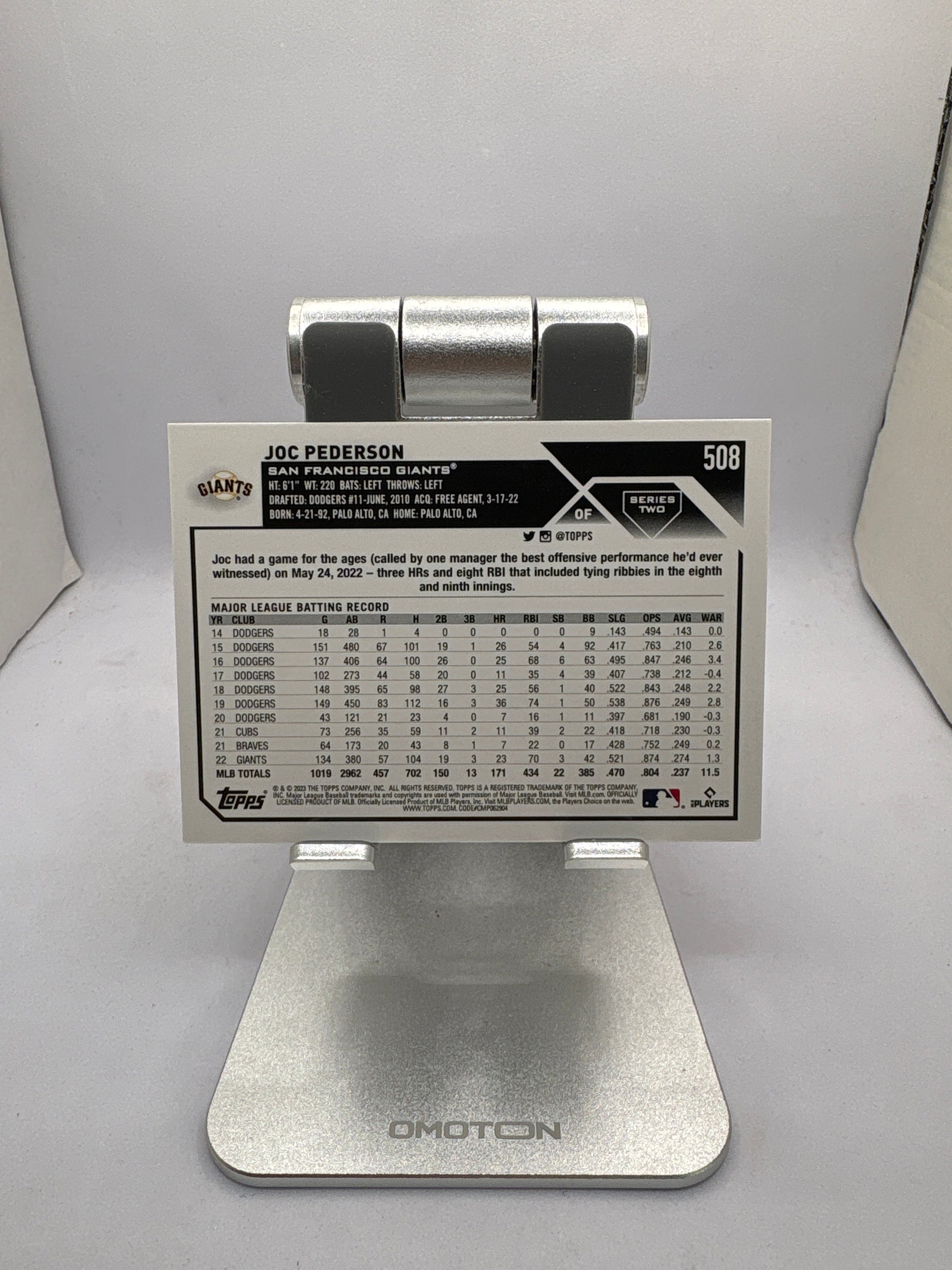 Topps Joc Pederson