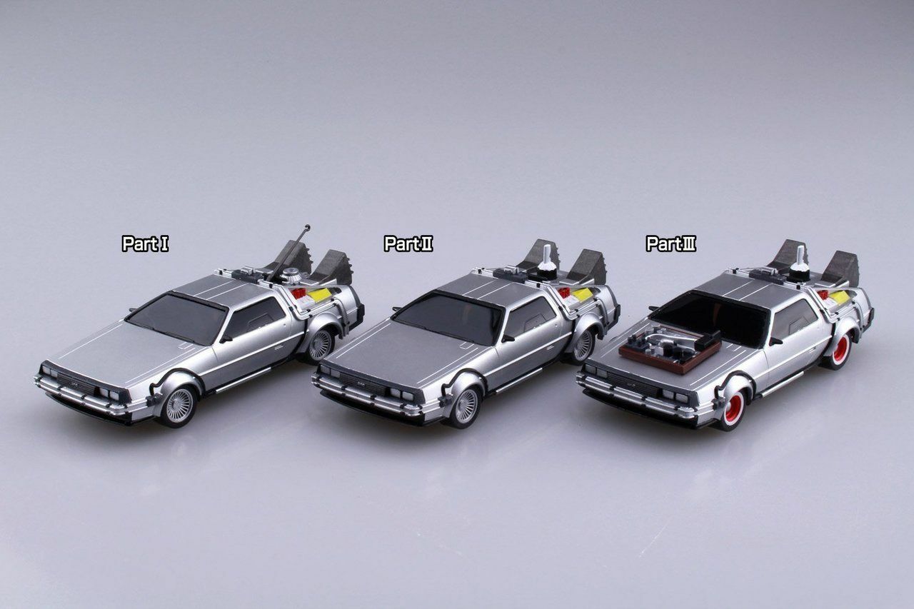 1/43 BACK TO THE FUTURE 1/43 Pullback DELOREAN from PART II Model Kit Figure - Collectors World Toys