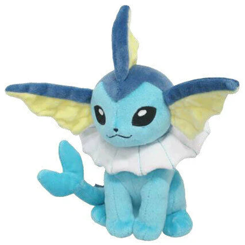 Pokemon All Star Collection Vaporeon Plush 7.5" - Collectors World Toys Hover Image