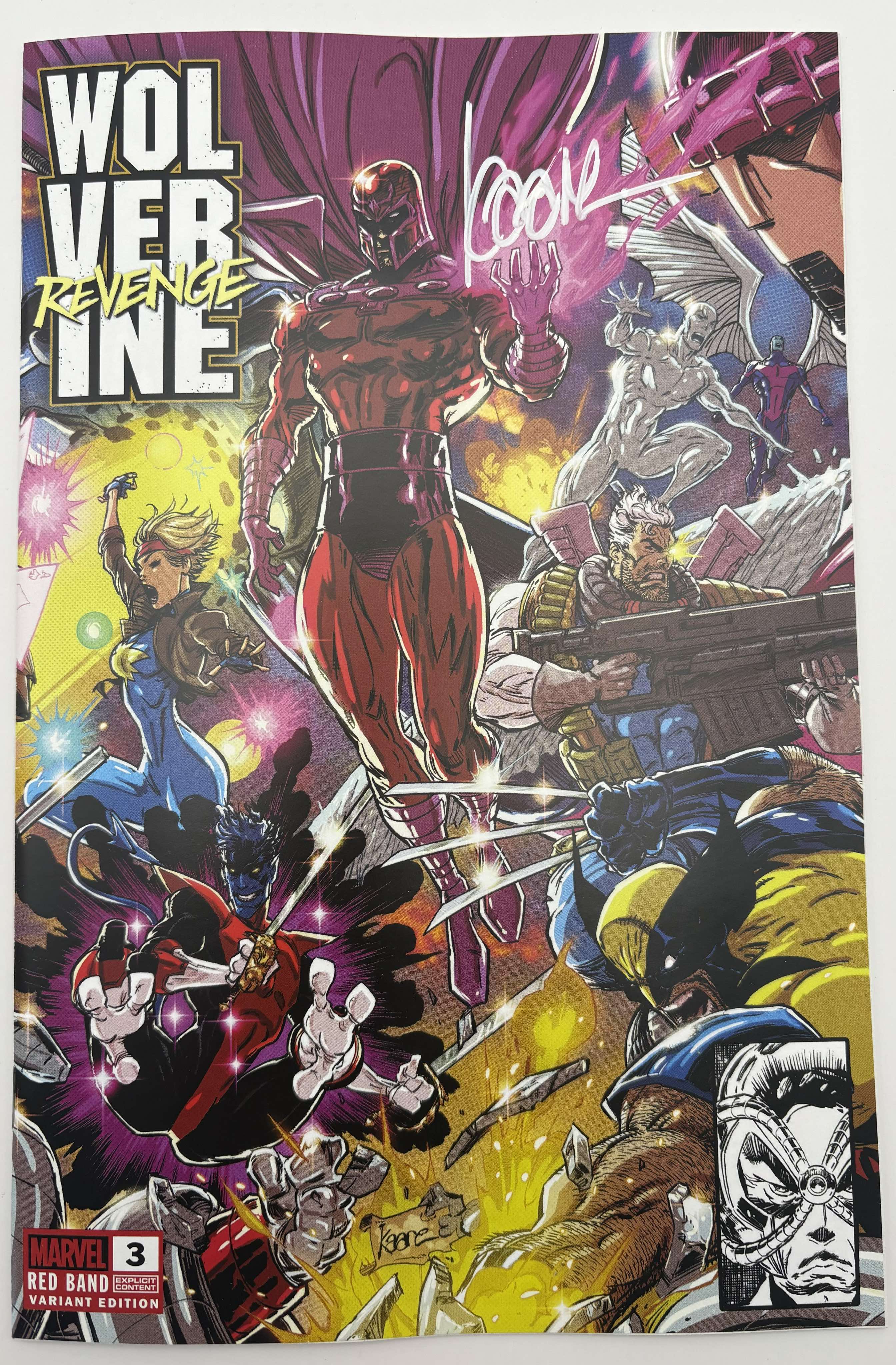 [Signed by Kaare Andrews] WOLVERINE REVENGE #3 RED BAND UNKNOWN COMICS KAARE ANDREWS CONNECTING COVER EXCLUSIVE VAR [POLYBAGGED] EXPLICIT CONTENT [IN STOCK] - Collectors World Toys Main image
