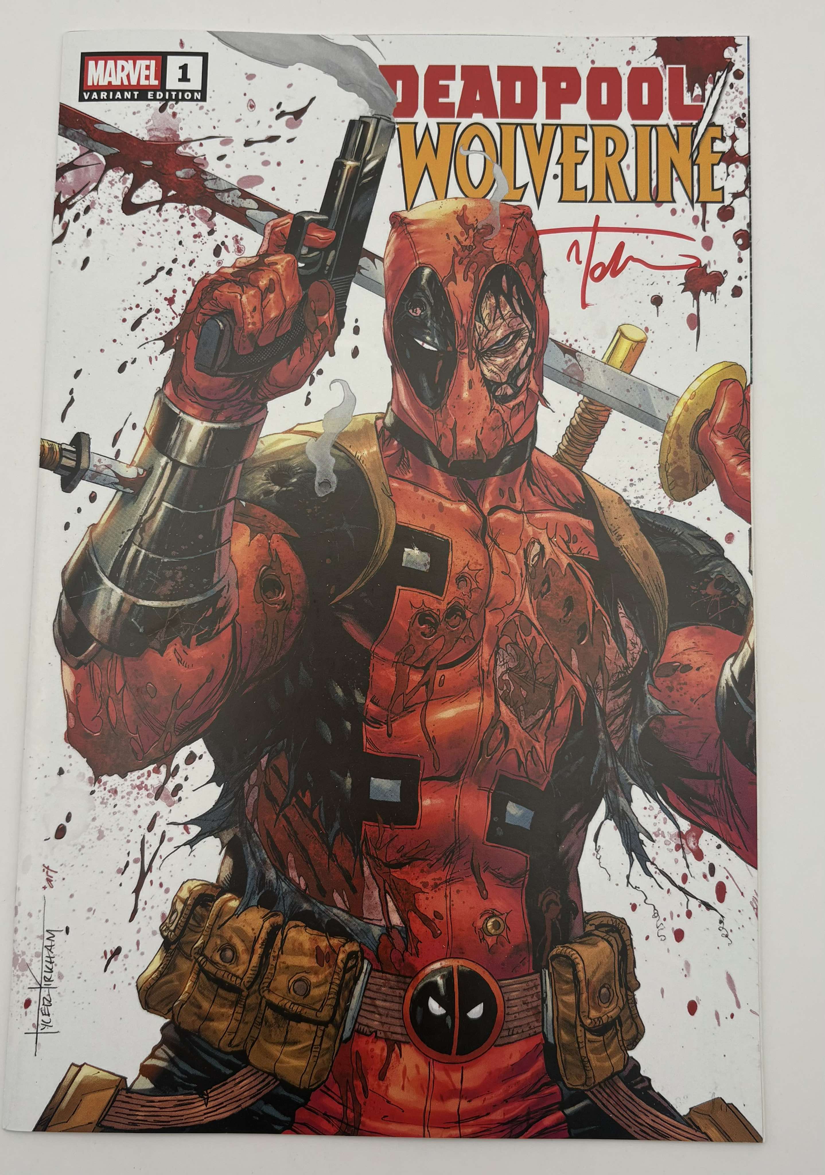 [Signed by Tyler Kirkham] Deadpool / Wolverine #1 Unknown Comics Tyler Kirkham Exclusive Var [IN STOCK] - Collectors World Toys