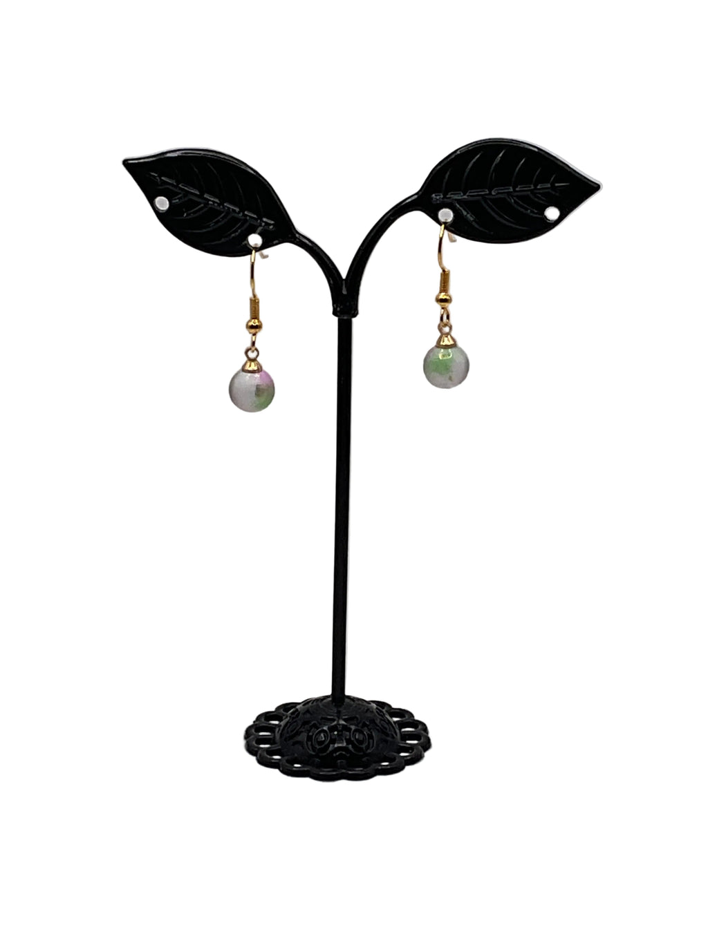 Earrings with beads