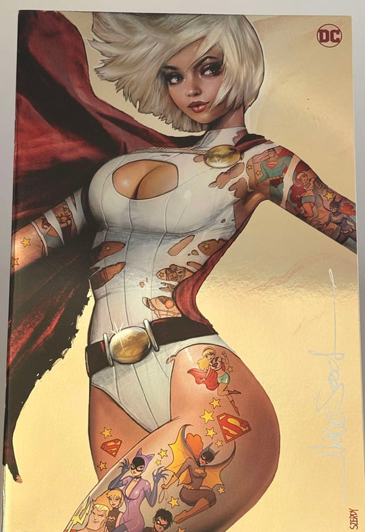 [Signed by Nathan Szerdy] POWER GIRL #1 NATHAN SZERDY (616) EXCLUSIVE FOIL NYCC VIRGIN VAR [IN STOCK] - Collectors World Toys