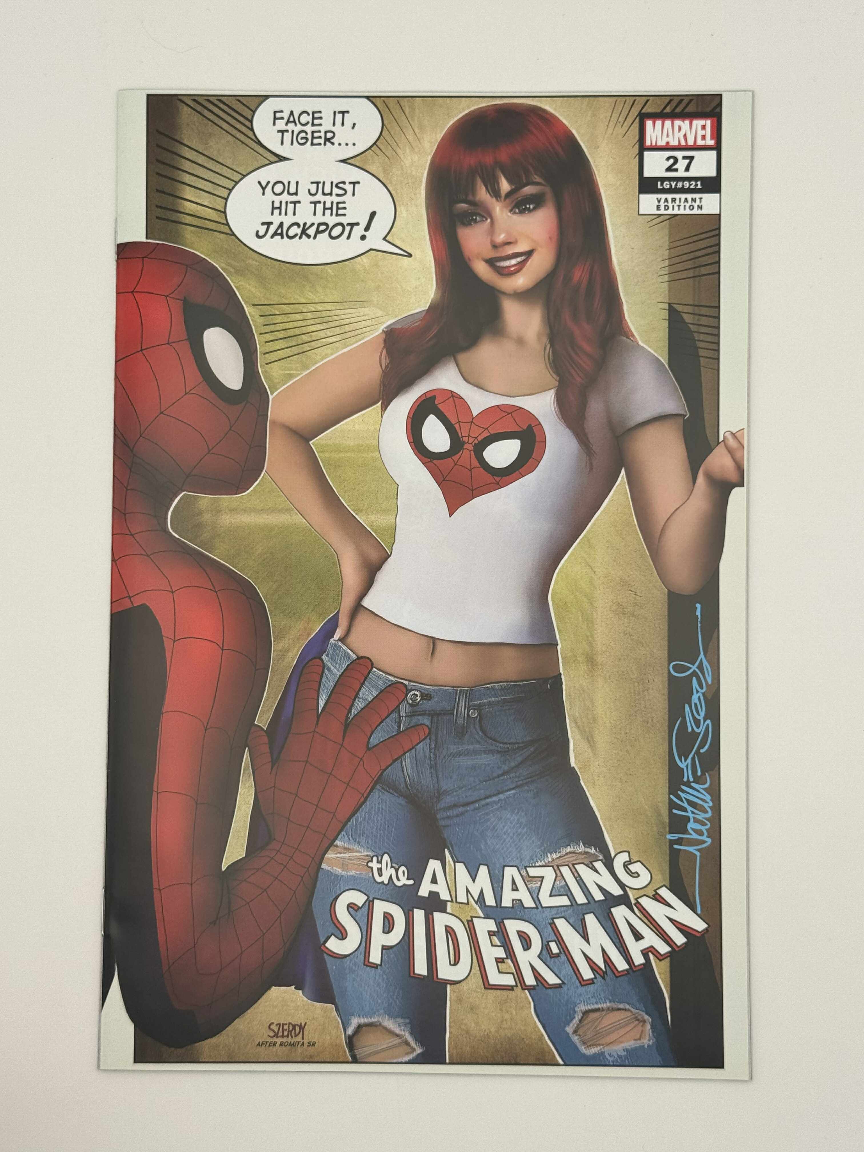 [Signed by Nathan Szerdy] AMAZING SPIDER-MAN #27 SIGNED Nathan Szerdy Variant IN STOCK - Collectors World Toys Main image