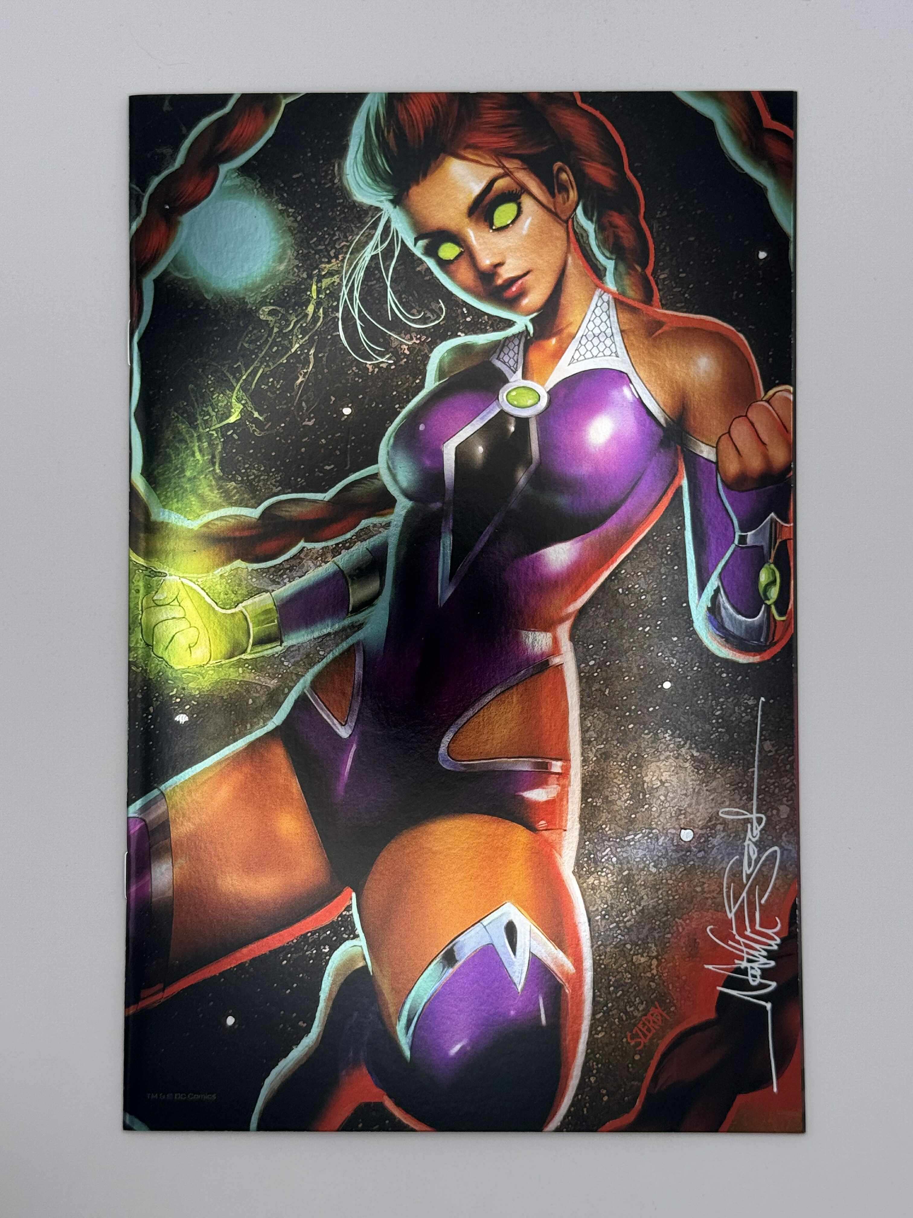 [Signed by Nathan Szerdy] [FOIL] TITANS #1 NATHAN SZERDY (616) EXCLUSIVE VIRGIN VAR [IN STOCK] - Collectors World Toys Main image
