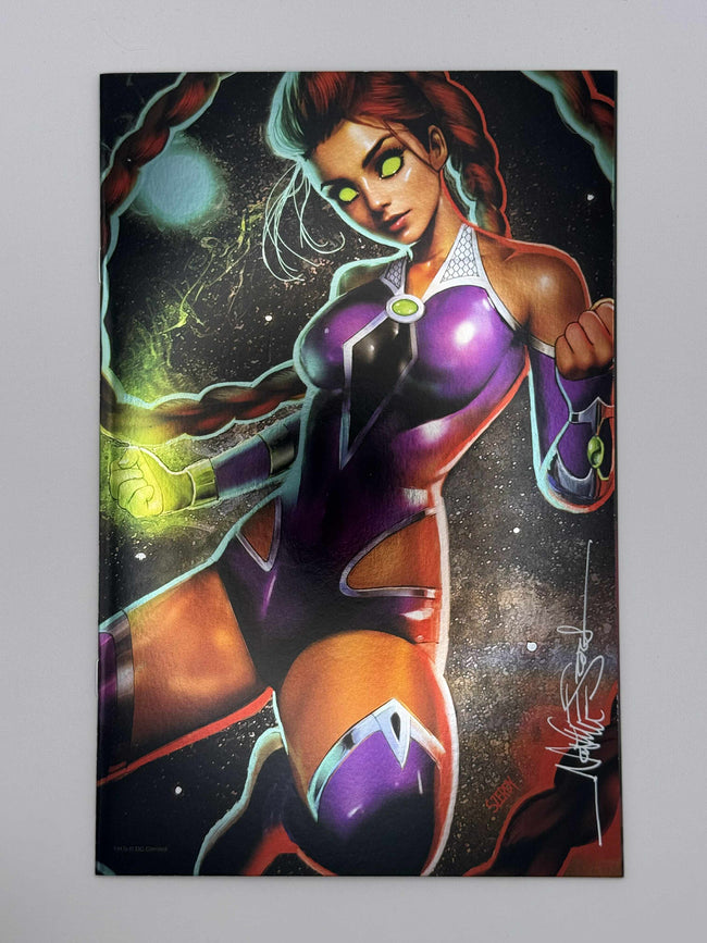 [Signed by Nathan Szerdy] [FOIL] TITANS #1 NATHAN SZERDY (616) EXCLUSIVE VIRGIN VAR [IN STOCK] - Collectors World Toys Hover Image