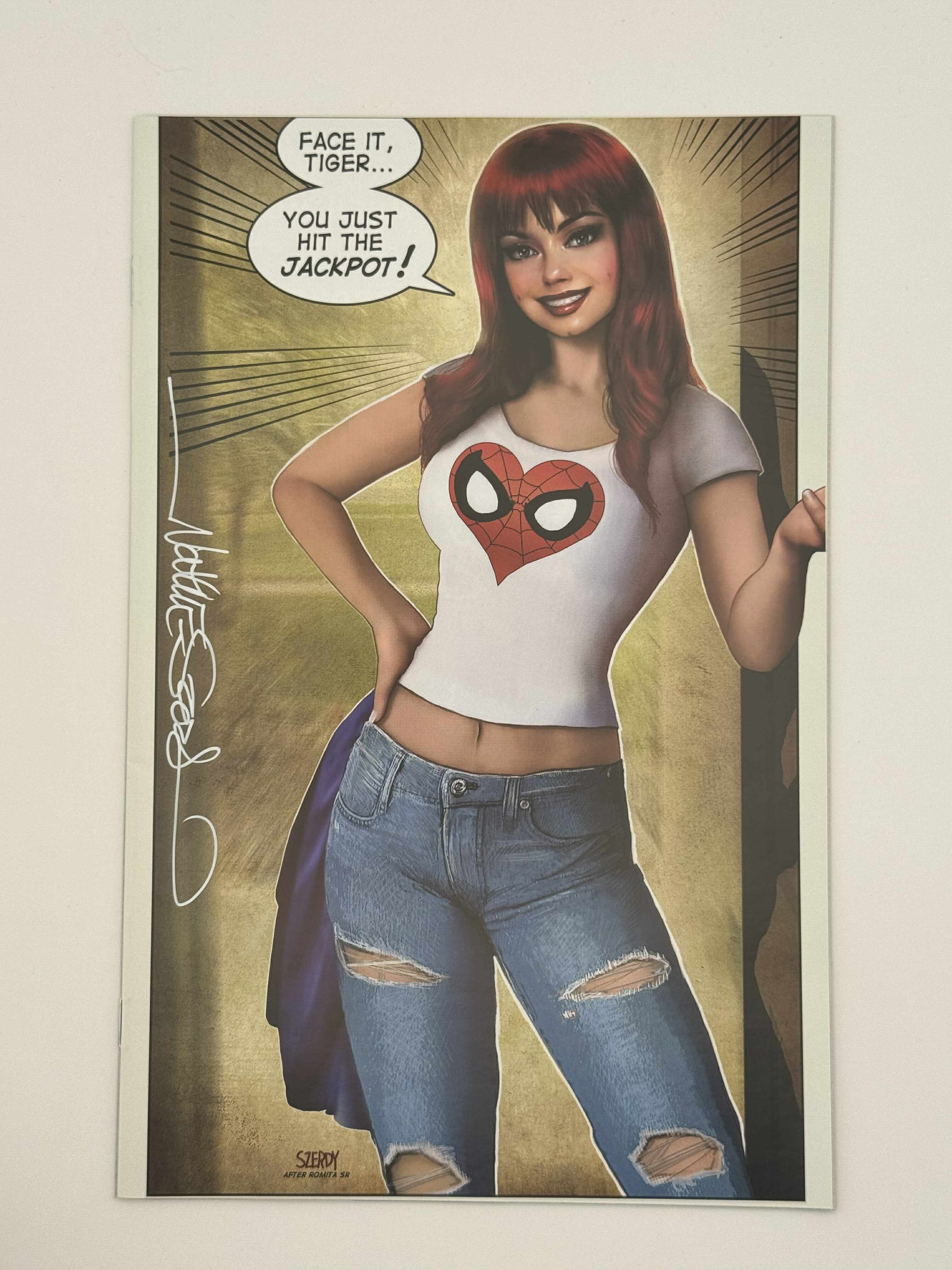 [Signed by Nathan Szerdy] AMAZING SPIDER-MAN #27 SIGNED Nathan Szerdy Virgin Variant IN STOCK - Collectors World Toys Main image