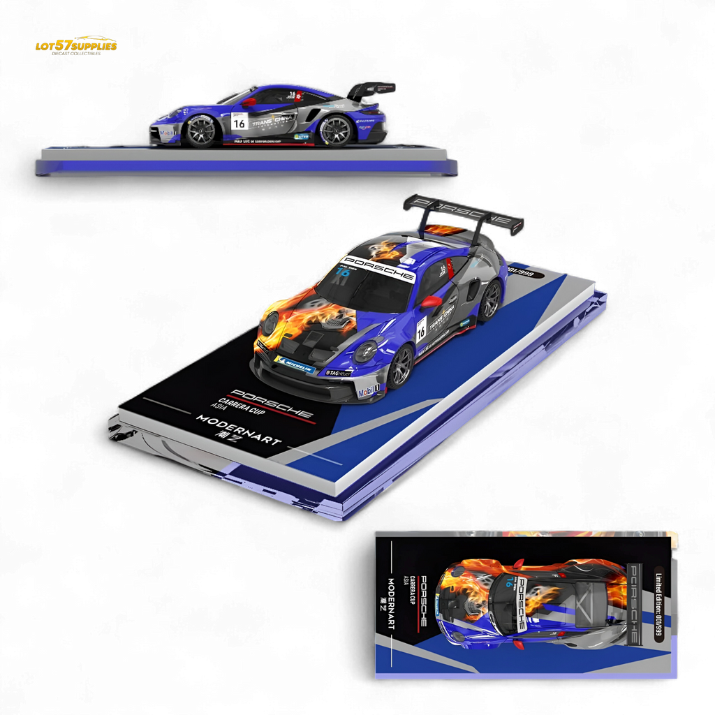Modernart Porsche 911 GT3 Carrera Cup Asia Masters #16 - Ordinary 1:64