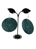 Colorful circle earrings